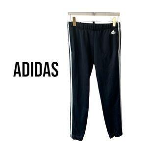 ADIDAS Track Pants | Performance | Black | Drawstring and Pockets | Medium